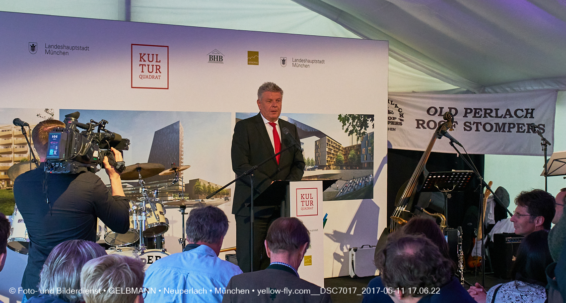 11. Mai 2017 - Grundsteinlegung für die LOGE und dem Kulturquadrat in Neuperlach